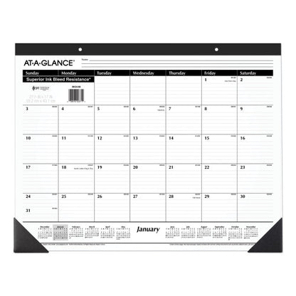 At-A-Glance Monthly Desk Pad Calendar